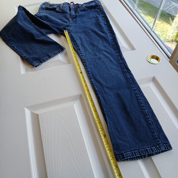 Gloria Vanderbilt Linda Perfect Fit Jeans 12 dark wash blue mid rise bootcut - Picture 10 of 12